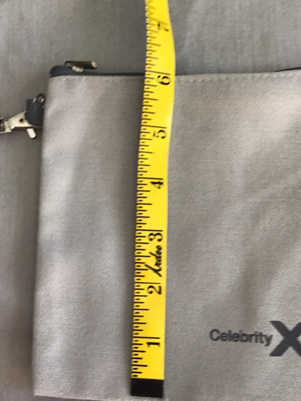 Gray Tote Bag with Detachable Pouch NWOT. ##